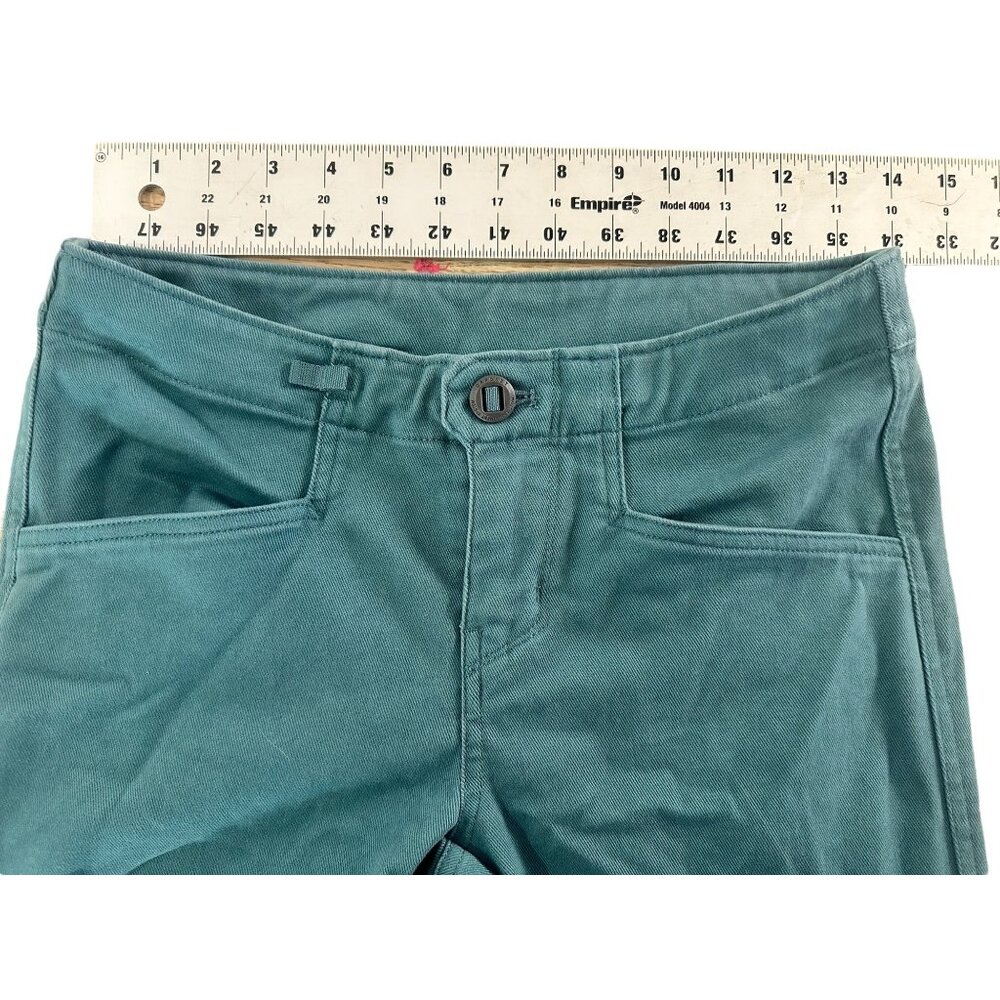 Patagonia Escala Rock Pants Women 4 Green Gorpcore Slim Mid Rise Stretch Outdoor - Picture 7 of 16
